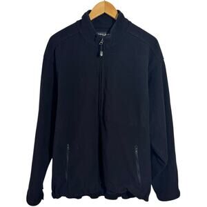 Dry Joy by FootJoy Half Zip Golf Fleece Jacket Men M Black Outdoor Activewear